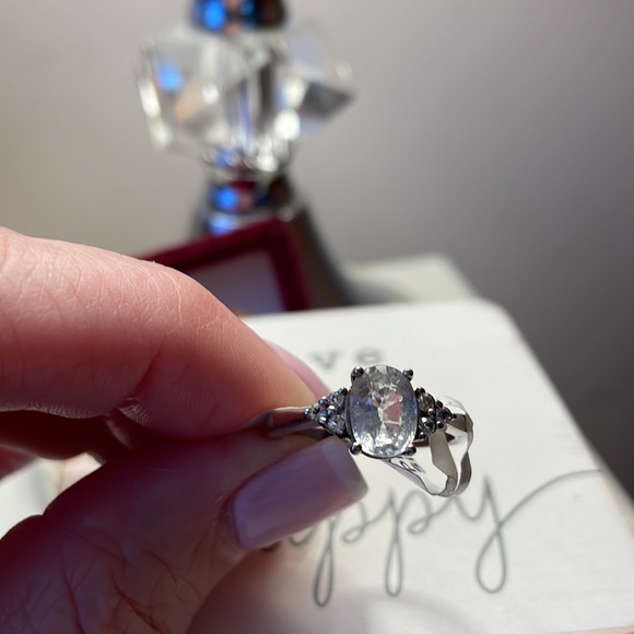 Rare Imported Natural Paraiba .925 Sterling Silver Ring - Picture 6 of 6